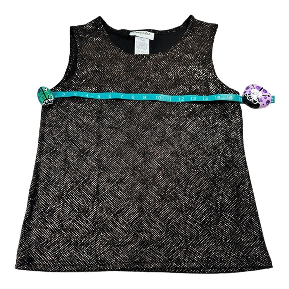 Connected Top Cold Shoulder Party Shiny Glitzy Metallic Cocktail Party Medium - Picture 8 of 15